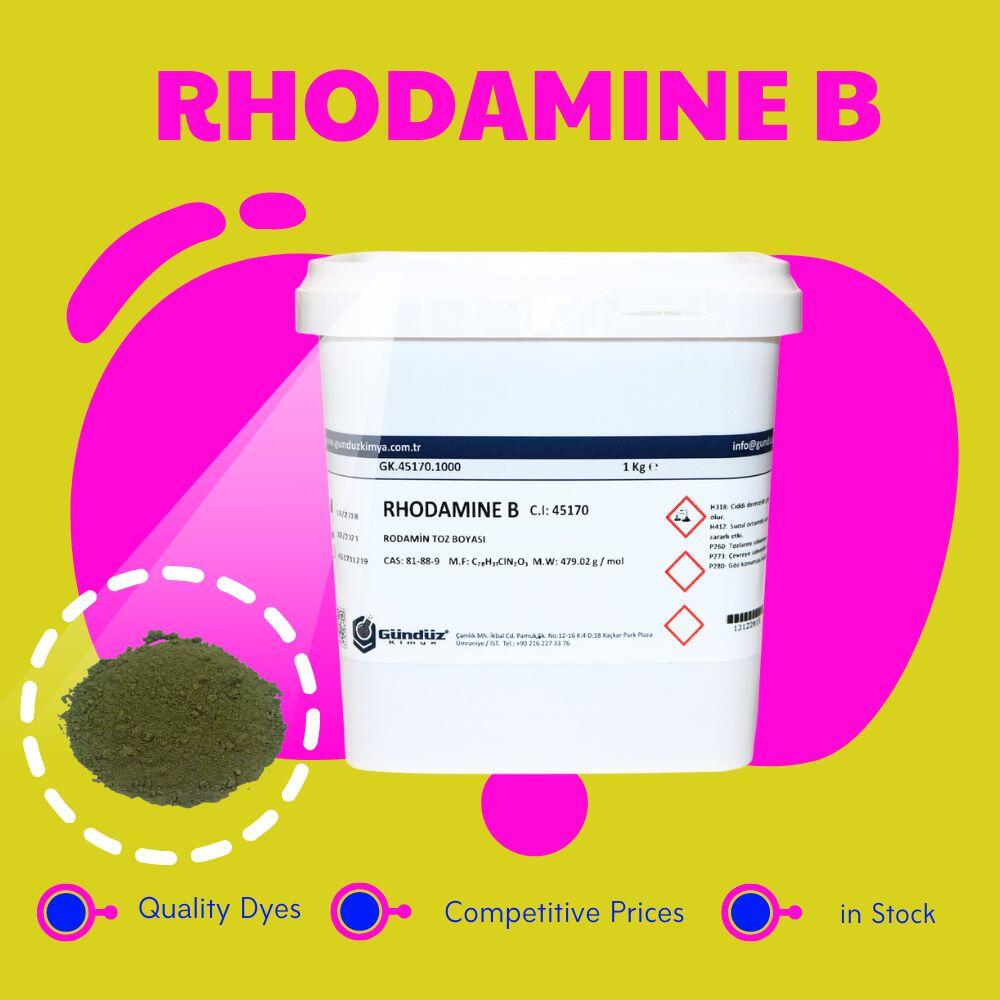 Rhodamine B dye powder | Gündüz Kimya