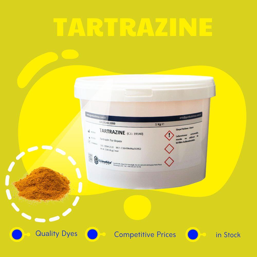 Tartrazin Toz Boyası - CAS: 1934-21-0 - C.I.: 19140