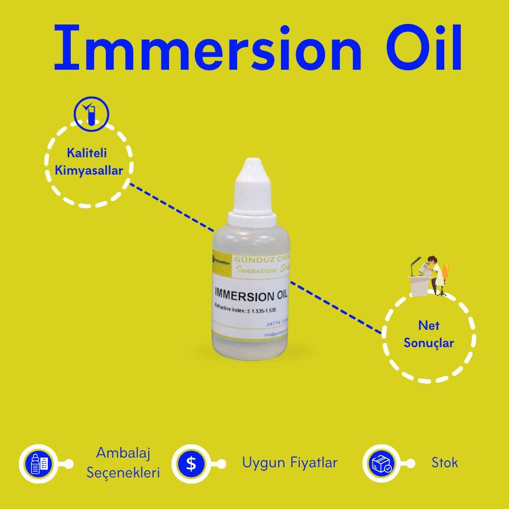 immersion oil immersiyon yağı | Gündüz Kimya