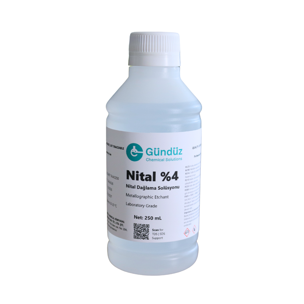nital solüsyonu 4_ 250 ml | Gündüz Kimya