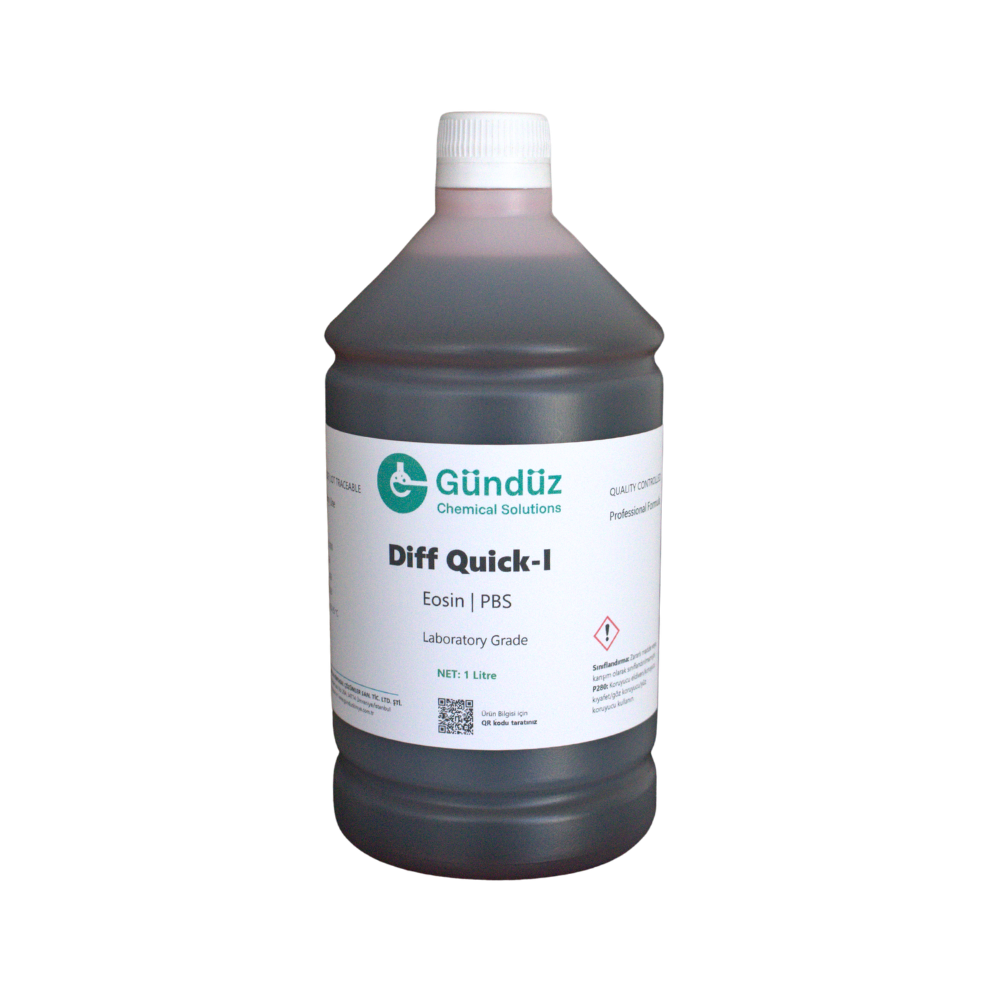 Diff quick boyama seti diff quick I eosin 1 Litre | Gündüz Kimya
