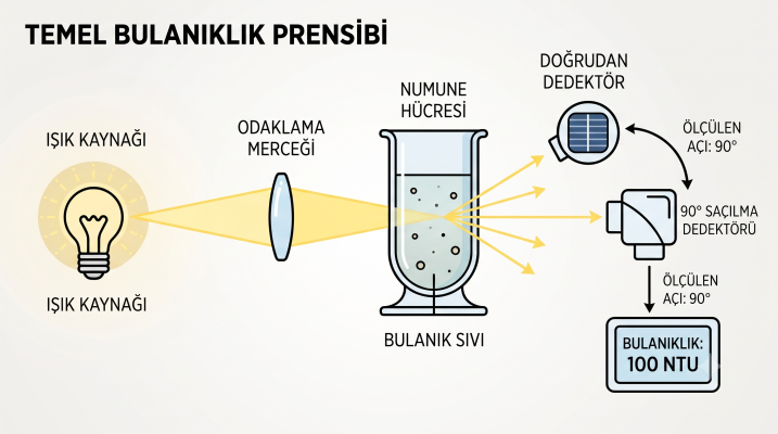 Bulanıklık cihazı Çalışma prensibi