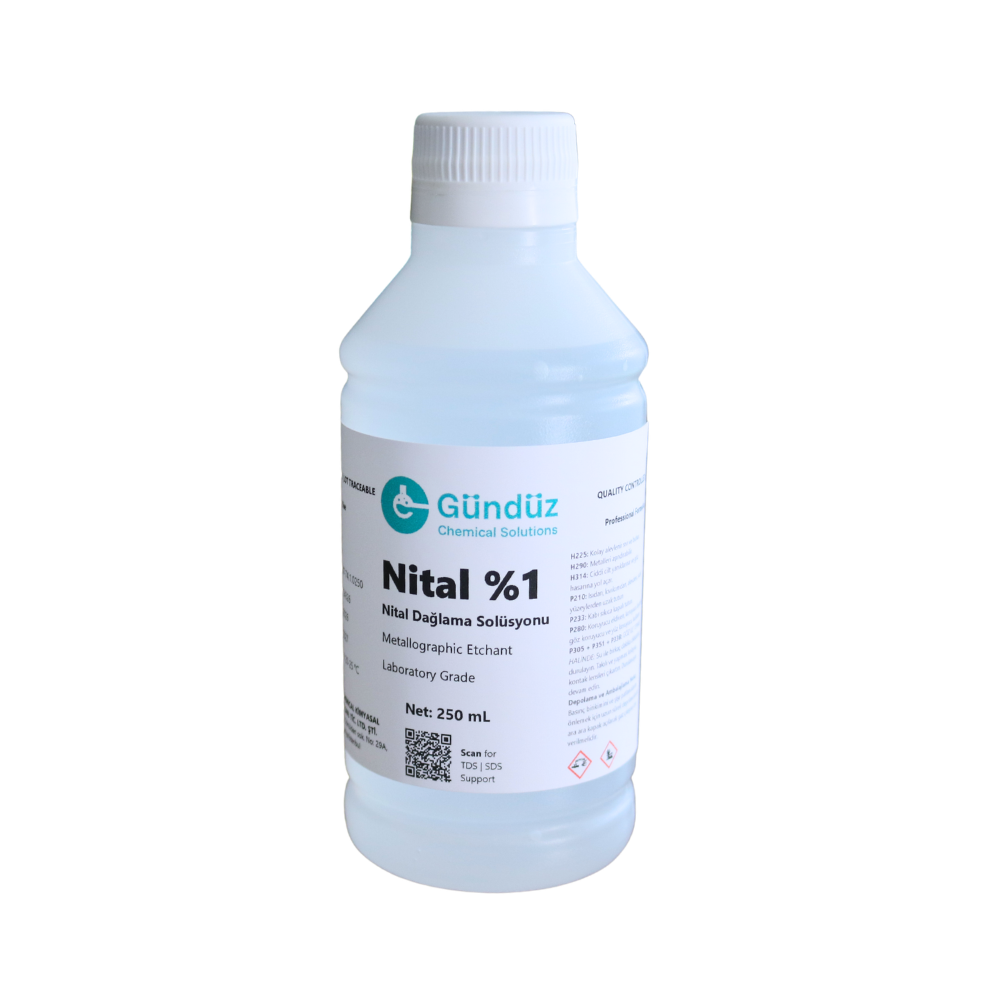 Nital solution %1 250 ml | Gündüz Kimya Nital solution 1 250 ml
