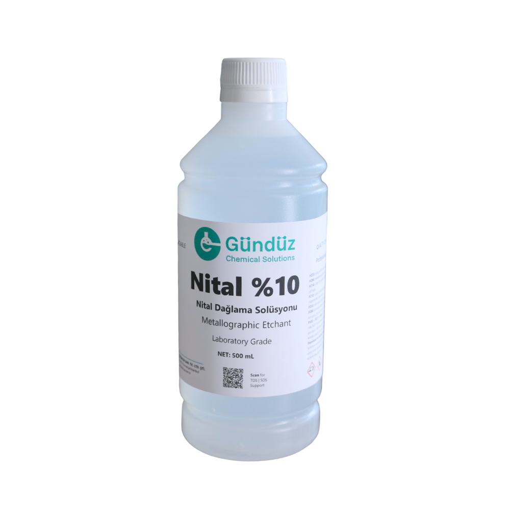 Nital Solution %10 500 ml | Gündüz Kimya Nital solution 10 500 ml