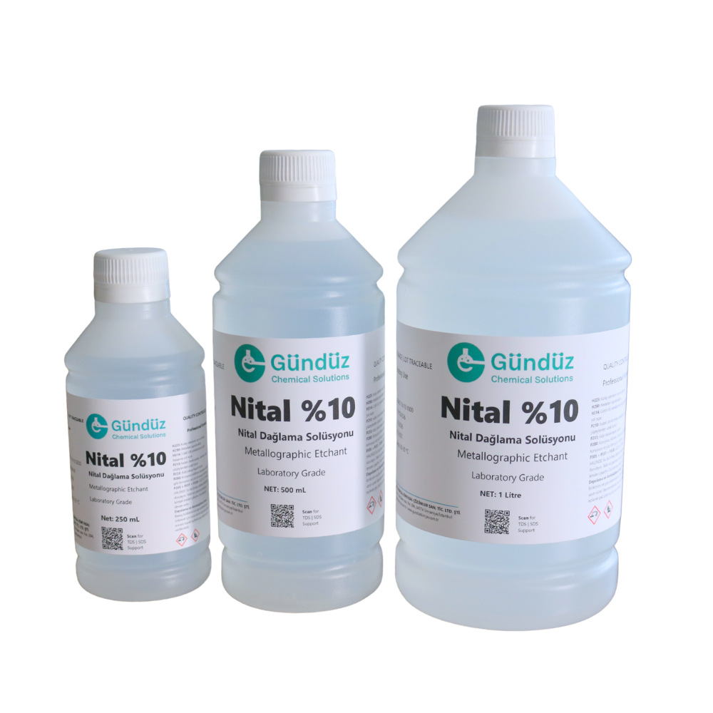 Nital Etchants Solutions | Gündüz Kimya Nital etchant 10