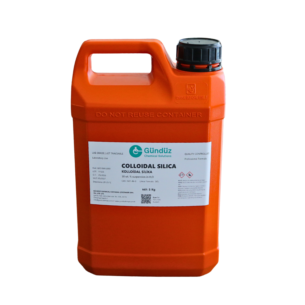 Colloidal Silica Suspension %30 5 Kg | Gündüz Kimya Colloidal silica suspension 30 5 kg